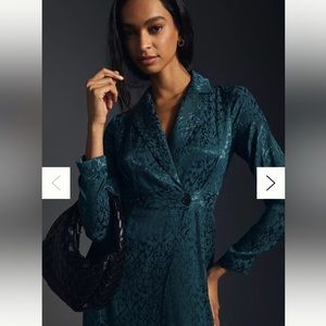 By Anthropologie Blazer Wrap Dress